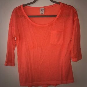 Orange crop top